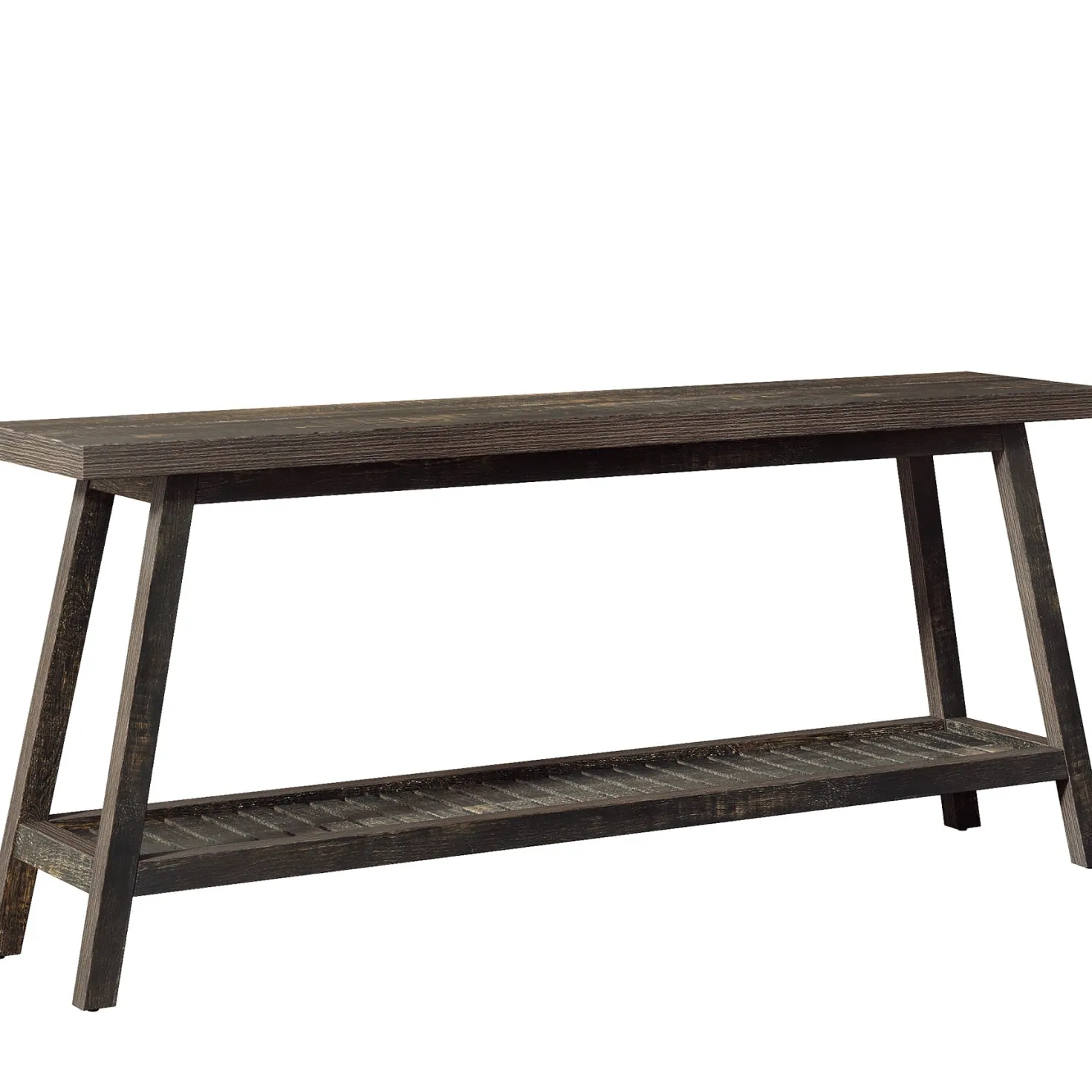 Farmhouse Console Table, 70.9" Entryway Table 2-Tier Sofa Table