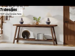 Farmhouse Console Table, 70.9