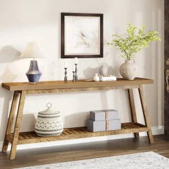 Farmhouse Console Table, 70.9