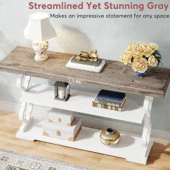 Farmhouse Console Table, 55