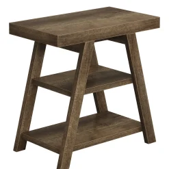 Farmhouse End Table, 3-Tier Sofa Side Table with Storage Shelf for Living Room