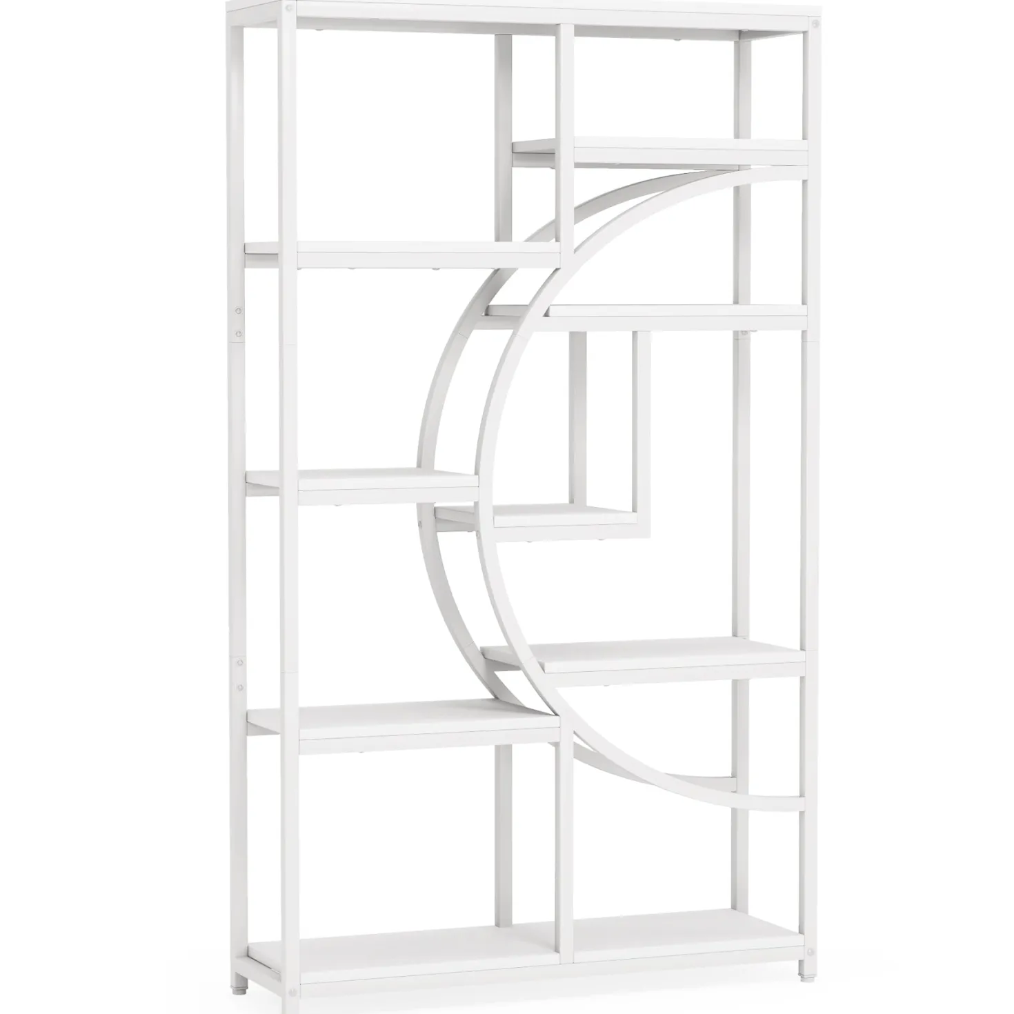 Freestanding Bookshelf, 68.9" Etagere Bookcase with 9 Open Shelves