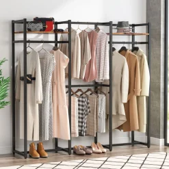 Freestanding Closet Organizer, Large Garment Clothes Rack