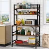 Freestanding Kitchen Baker's Rack, 5-Tier Microwave Oven Stand with Hutch
