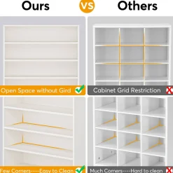 Freestanding Shoe Cabinet, 9-Tier 40-45 Pairs Shoe Storage Rack
