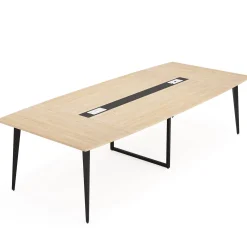 6FT / 8FT Conference Table, Modern Boat Shaped Meeting Table