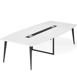 6FT / 8FT Conference Table, Modern Boat Shaped Meeting Table