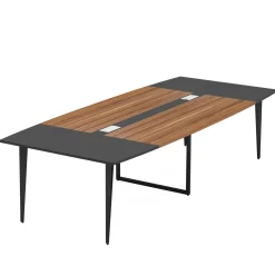 6FT / 8FT Conference Table, Modern Boat Shaped Meeting Table