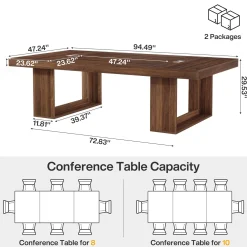 8FT Conference Table, 94.5
