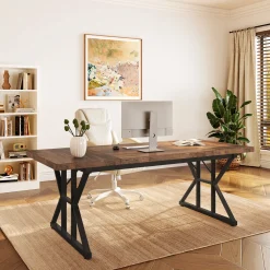 6FT Conference Table, Rectangle Meeting Room Table Executive Desk