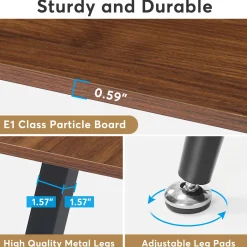 6FT Conference Table, Rectangular Meeting Room Table Seminar Desk