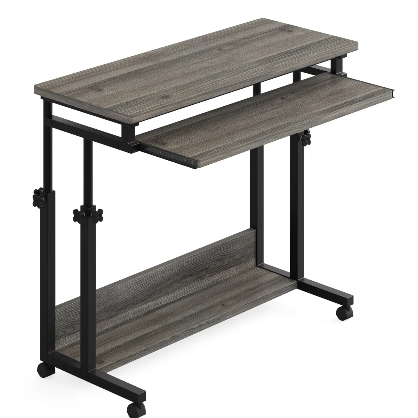 Height Adjustable Desk, Rolling Standing Portable Laptop Table