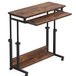 Height Adjustable Desk, Rolling Standing Portable Laptop Table