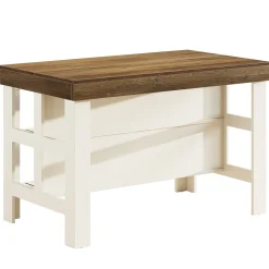 Home Bar Table Unit, 55" Counter Height Bar Cabinet with Storage Shelves