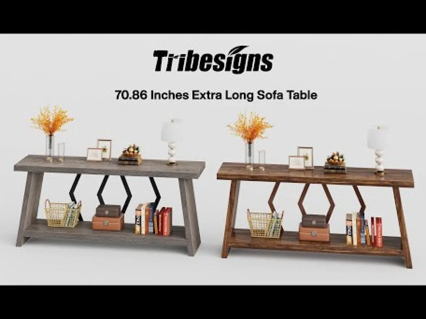 70.86-Inch Console Sofa Table with Storage for Entryway Living Room
