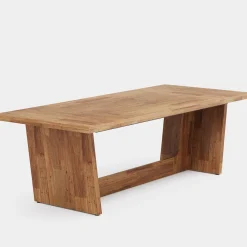 70.8-Inch Dining Table, Wood Farmhouse Kitchen Table for 4-6