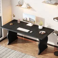 63-Inch Large Executive Desk, Sturdy Computer Desk Conference Table