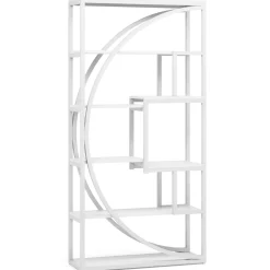 Industrial Bookshelf Bookcase with 8 Open Storage Shelf