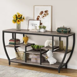 Industrial Console Table, 70.9