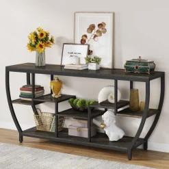 Industrial Console Table, 70.9