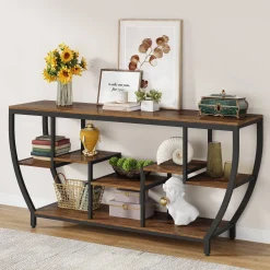 Industrial Console Table, 70.9