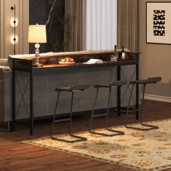 Industrial Console Table, 70.9
