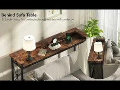 Industrial Console Table, 70.9
