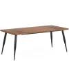 Industrial Dining Table, 70.9" Kitchen Dinner Table for 6 to 8 People