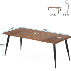 Industrial Dining Table, 70.9