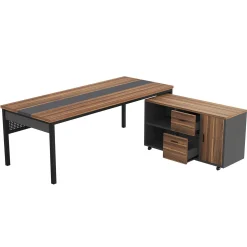 Industrial L-Shaped Desk, 71