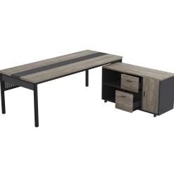 Industrial L-Shaped Desk, 71