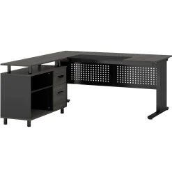 Industrial L-Shaped Desk, 63
