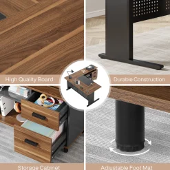 Industrial L-Shaped Desk, 63