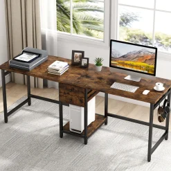 Industrial Two Person Desk, 78