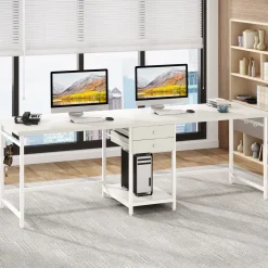 Industrial Two Person Desk, 78