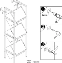 Industrial Wine Rack, 3 Tier Freestanding Wine Storage Stand