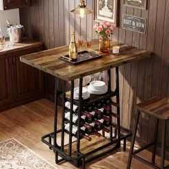 Kitchen Island with 3 Shelves, 39.4