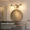 3-Light Bathroom Vanity Light, Modern Wall Sconce Lighting Fixture for Bathroom, Bedroom