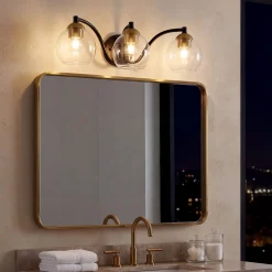 3-Light Bathroom Vanity Light, Modern Wall Sconce Lighting Fixture for Bathroom, Bedroom