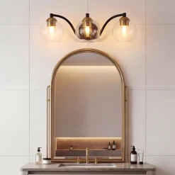 3-Light Bathroom Vanity Light, Modern Wall Sconce Lighting Fixture for Bathroom, Bedroom