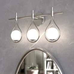 3-Light Bathroom Vanity Light, 22.5