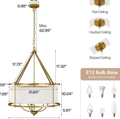 5-Light Chandelier, 24