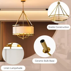 5-Light Chandelier, 24