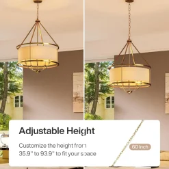 5-Light Chandelier, 24