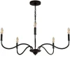 5-Light Chandelier, Modern Pendant Light Fixtures Industrial Lighting