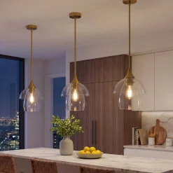 1-Light Pendant Lighting, Modern Island Chandelier Ceiling Light Fixture with Unique Design