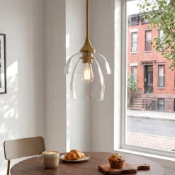 1-Light Pendant Lighting, Modern Island Chandelier Ceiling Light Fixture with Unique Design