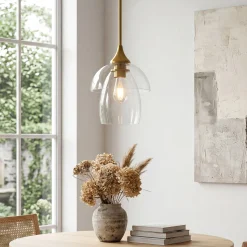1-Light Pendant Lighting, Modern Island Chandelier Ceiling Light Fixture with Unique Design