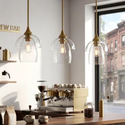 1-Light Pendant Lighting, Modern Island Chandelier Ceiling Light Fixture with Unique Design