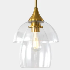 1-Light Pendant Lighting, Modern Island Chandelier Ceiling Light Fixture with Unique Design